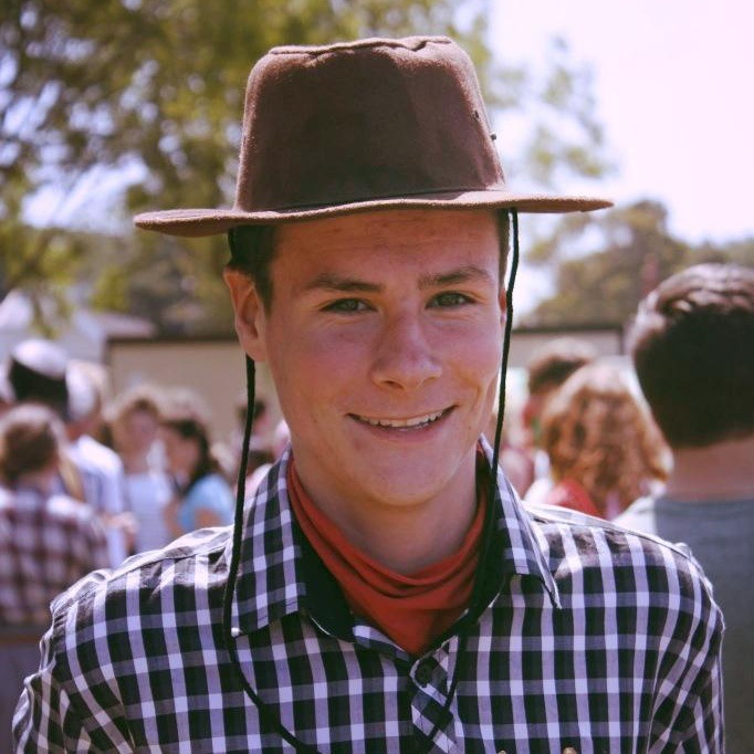 Olly dressed like a cowboy