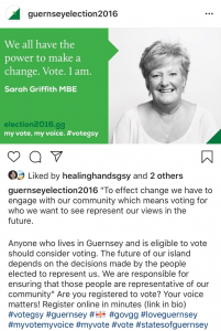 influencer marketing local politics Guernsey